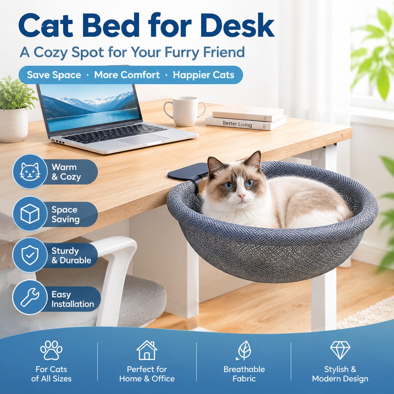 Katlanabilir Nefes Alabilen Ya - Under Desk Hammock incelemesi ve fiyatı