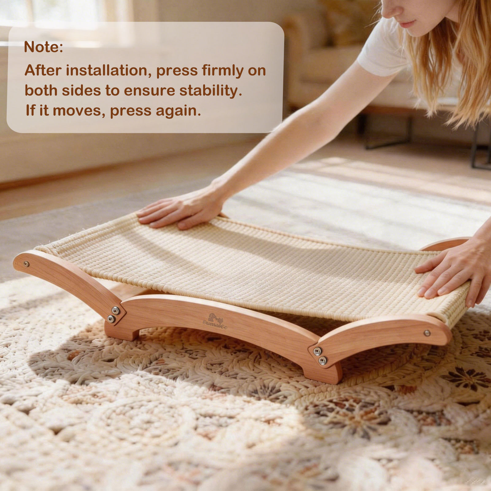 İç Mekan Kedileri İçin Sisal K - Under Desk Hammock incelemesi ve fiyatı